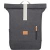 Johnny Urban Zaino Porta PC Donna e Uomo Nero Antracite - Adam Large - Rolltop per Lavoro Viaggio Università - Scomparto per Laptop 15.6 Pollici - Idrorepellente