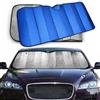 LEIVESTE - Parasole per auto Parabrezza interna pieghevole con elastici e ventose, coperture per sole contro i raggi UV (Blu)