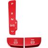 TUCKBOLD Adesivo Pannello Cambio E Freno A Mano Per Audi A3 S3 14-20 1 Set | Pannello Freno A Mano E Pulsante Freno Stazionamento, Colore Rosso, Materiale Lega Alluminio, Facile Installazione.