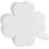 8 seasons Design - Mini lampada decorativa a forma di quadrifoglio (bianco) Micro - 12 cm LED con batteria & USB-C - ricaricabile, senza fili e decorativo, luce d'atmosfera ideale, portafortuna