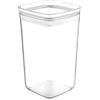 FLORINA Contenitori Ermetici per Alimenti (1,3 l) I Contenitori per Alimenti in Plastica STORI I Con Coperchio I Contenitori Pasta Quadrata I Conservazione di Farina, Zucchero, Pasta, Riso