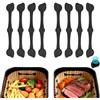 Alyvisun 8 Pcs Calamite Per Friggitrice Ad Aria, Magneti Riutilizzabili Per Airfryer, Impedisce Al Carta Da Forno Di Scivolare E Bruciare, Compatibile con Friggitrici ad Aria