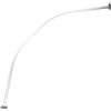 MSV Bastone per Tenda Doccia Curvo da Fissare in Alluminio 80x80cm Cromato