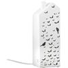 GILDE Lampada da tavolo in porcellana - bianco opaco - altezza 27 cm - forma di casa - design decorativo - lampada da formica