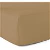 Le linge de Jules Lenzuolo con angoli, 100% cotone, 57 fili, 140 x 190 cm, berretto 30 cm, colore: Ocra