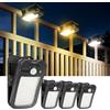 BlueYu luci solari per esterni, luci solari con clip con sensore di movimento, 800 lm, 3 modalità & 3 colori (4)