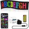 IWIIK Display LED flessibile personalizzabile RGB, pixel art digitale programmabile, insegna USB, targa Bluetooth, app mobile per il commercio pubblicitario, l'automobile, l'arredamento della casa... (20 x