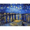 YSCOLOR Diamond Painting Diamante Ricamo Natale Compleanno Cielo Stellato del Fiume Rodano Pittura Diamante Punto Croce Regalo 30X40Cm