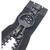MebuZip 70 cm #20, cerniera gigante, 14 mm, super grande cerniera divisibile, per tenda, cucito, cappotti (nero)