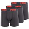 PUMA Men's 3 Pack Boxer Brief, Black, Large