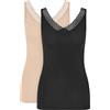 Triumph Feel of Modal Canottiera da Donna C2p, Confezione da 2, Nero, S