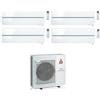 Mitsubishi CONDIZIONATORE MITSUBISHI KIRIGAMINE STYLE BIANCO QUADRI SPLIT MSZ-LN 9000+9000+12000+12000 BTU WIFI INVERTER MXZ-5F102VF3 A++