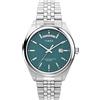 Timex Orologio da uomo Trend, 41 mm, cinturino in acciaio inox, quadrante verde, cassa in acciaio inox TW2V68000