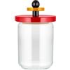 Alessi - Contenitore ermetico Alessi 100 Values Collection - Rosso - Tiglio massello tornito certificato FSC - Designer Ettore Sottsass