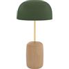 Hartô - Lampada da tavolo Nina - Verde - Frassino massello - Designer Tristan Lohner