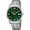 JAGUAR Swiss Made Orologio Uomo Analogico in Acciaio Inossidabile 316L | Orologio al Quarzo, Calendario, Vetro Zaffiro ad Alta Resistenza, Impermeabile 10 ATM, J964/3, Acamar, Quadrante Verde
