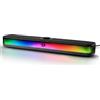Redragon GS515 RGB Soundbar da tavolo Altoparlanti stereo per computer a 2.0 canali per desktop Bluetooth 5.3, USB-C/alimentato tramite USB, Nero