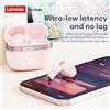 Lenovo Auricolari Wireless Lenovo LE258 Bluetooth 6.0 Cuffie da Gaming Smart FlashLink Chiamate HD Sincronizzazione Audio-Video Bassa Latenza