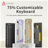 Ajazz Tastiera meccanica da gioco Ajazz AK820 MAX PLUS con schermo a colori TFT, batteria da 8000 mAh e tasti hot-swappable