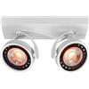 GTV Plafoniera GTV WALLY, montaggio a soffitto, 4373, AC220-240V, 50/60Hz, IP 20,2*Gu10, ES111, doppia, bianco