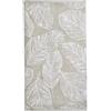 Fusion - Asciugamano Foglia Naturale (50 x 90cm) - 100% Cotone - Super Morbido - Asciugamano Foglie di Palma Tropicale - Lino & Asciugamano Bianco/Asciugamano Piccolo/Asciugamano Testa - Accessorio