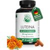 Green Naturals Luteina 50 mg & Zeaxantina 5 mg - 180 capsule | Estratto di tagete (Tagetes erecta) · Vegan · Senza additivi · Scorta 6 mesi