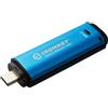 KINGSTON TECHNOLOGY Pendrive Kingston IronKey Vault Privacy 50 64 GB USB C 3.2 blu nero