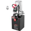 VEVOR Pompa Idraulica per Elevatore 1600 W Azione Singola Pressione 2320-2900 PSI Centralina Idraulica Rimorchio Ribaltabile con Serbatoio Olio in Metallo Volume 2,1 mL/r da Officina Garage, Nero