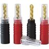 Dynavox Spina cava a banana 2 x rosso, 2 x nero, 1 x 1 x 4,5 cm