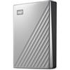 WD 6TB My Passport Ultra for Mac, Hard Disk Esterno Portatile, USB-C, USB 3.2 Gen 1/USB 3.0, Protezion con password, Software per la gestion e il backup, Formatto per MacOS, Argento