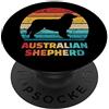 Pastore australiano regali Pastore australiano d'annata PopSockets Supporto e Impugnatura per Smartphone e Tablet