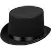 Boland 04004 - Cappello Colin, cappello a cilindro nero, accessorio per gala, feste in maschera o carnevale