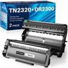 INK4U TN2320 Toner + DR2300 Tamburo Compatibile con Brother DR-2300 Tamburo TN2320 Cartucce di Toner Nero per DCPL2500D DCPL2540DN HLL2300D HLL2340DW HLL2360DN HLL2365DW MFCL2700DW MFCL2720DW