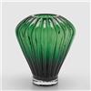 EDG Enzo De Gasperi Vaso Diamante 35x30cm Verde Smeraldo in Vetro