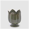 EDG Enzo De Gasperi Vaso Freaky Tulipano 19x16cm Verde Ceramica