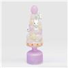EDG Enzo De Gasperi Decorazione di Pasqua Albero Twist con Movimento e LED 33cm Viola