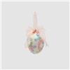 EDG Enzo De Gasperi Uovo di Pasqua da Appendere con Fiocco Rosa 20x15cm