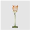 EDG Enzo De Gasperi Portacandela Tulipano 28x8cm Arancio in Vetro