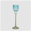 EDG Enzo De Gasperi Portacandela Tulipano 28x8cm Azzurro in Vetro