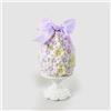 EDG Enzo De Gasperi Decorazione Uovo di Pasqua Fiocco Viola 20x10cm Poliresina