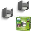Philips Arbour lampada a parete, set da 2, LED, 8721103038173, Arbour [Lampade per Esterni > Lampade a Parete]