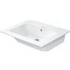 Duravit ME by Starck lavabo sospeso, 233663AC60, ME by Starck bianco satinato opaco [Lavabi > Lavabi Integrati]