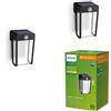 Philips Shroud Solar lampada a parete con rilevatore di movimento, set da 2, LED, 8721103044518, Shroud [Lampade per Esterni > Lampade solari]