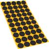 Adsamm® / 50 x antiscivolo autoadesivi / neri / Ø 20 mm / tondi / piedini adesivi antisdrucciolo in gomma espansa EPDM / cuscinetti protettivi per arredi Adsamm® Quality