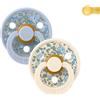 BIBS 2 Succhietti BIBS Colour Round Liberty Eloise Dusty Blue Mix Bibs Liberty