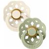 BIBS SET 2 CIUCCI BOHEME SALVIA E AVORIO TETTARELLA LATTICE MISURA 1