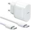 Rvntop Caricatore per iPhone 15, 20W Caricabatterie Rapido con 2M Cavo for 15 Pro/15 Pro Max/15 Plus/iPad Pro/Air/Mini Fast Charger Caricabatteria USB C Spina Alimentatore Presa Carica Muro Ricarica Rvntop