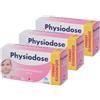 PHYSIODOSE Soluzione Fisiologica - Confezione da 3 Scatole con 40 Fialette Monodose da 5 ml - Per Lavaggi Nasali, Oculari e Pulizia Ferite, Sterile e Senza Conservanti