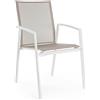 Bizzotto Sedia con braccioli Cruise bianco