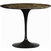 Knoll Saarinen Tavolo Tulip Ø 91 Nero-Marmo Emperador Brown